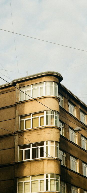 Riga, Riga, Latvia, high-rise building Wallpaper 1080x2400