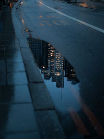 London, Great Britain, road, evening Wallpaper 1620x2160