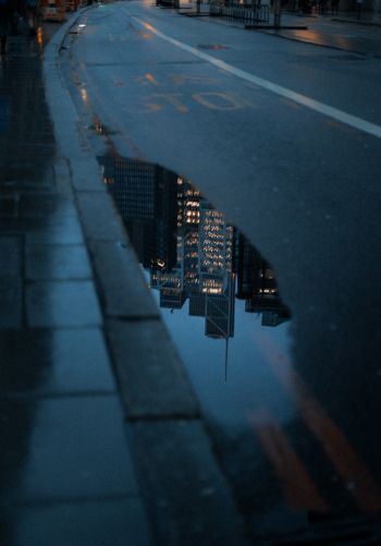 London, Great Britain, road, evening Wallpaper 1668x2388