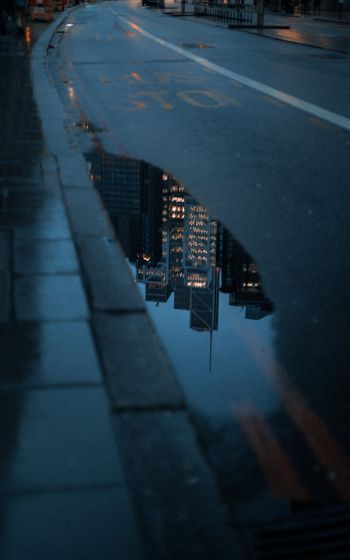London, Great Britain, road, evening Wallpaper 1600x2560