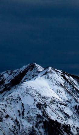mountains, snow, mountain peaks Wallpaper 600x1024