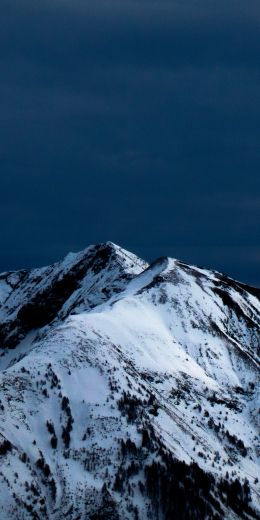 mountains, snow, mountain peaks Wallpaper 720x1440