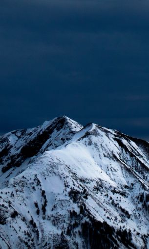 mountains, snow, mountain peaks Wallpaper 1200x2000