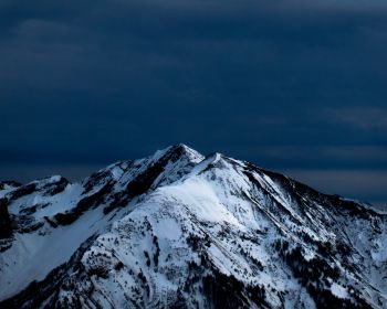 mountains, snow, mountain peaks Wallpaper 1280x1024