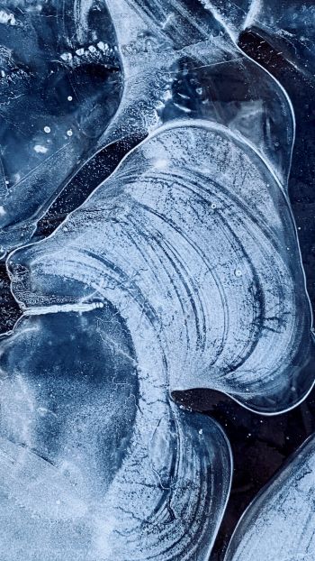 ice, frozen water, drawing on ice Wallpaper 750x1334