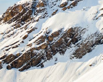 snow, mountain, descent Wallpaper 1280x1024