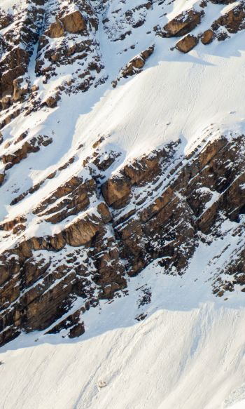 snow, mountain, descent Wallpaper 1200x2000
