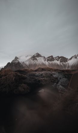 Iceland, mountains, mountain peaks Wallpaper 600x1024