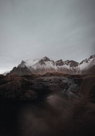 Iceland, mountains, mountain peaks Wallpaper 1668x2388