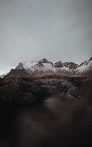 Iceland, mountains, mountain peaks Wallpaper 1600x2560
