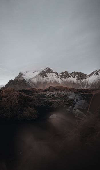 Iceland, mountains, mountain peaks Wallpaper 600x1024