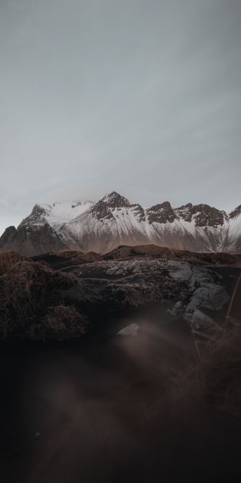 Iceland, mountains, mountain peaks Wallpaper 720x1440