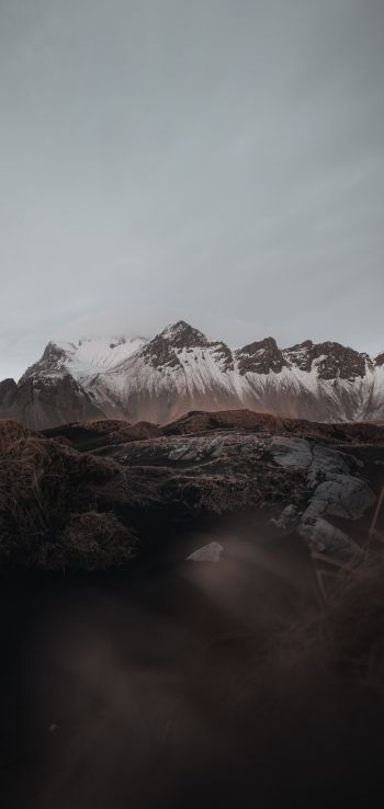 Iceland, mountains, mountain peaks Wallpaper 1080x2280