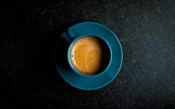 top view, coffee, mug Wallpaper 2560x1600
