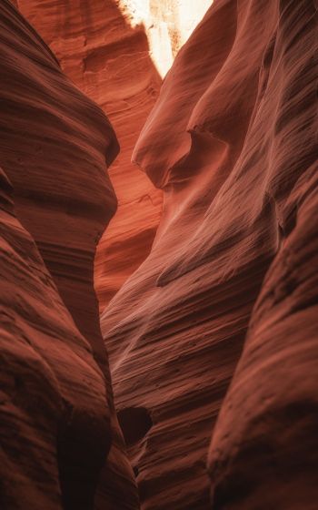 Antelope Canyon, Arizona, USA, gorge Wallpaper 1600x2560
