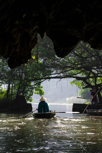 Ninbinh, vietnam, asian river Wallpaper 640x960