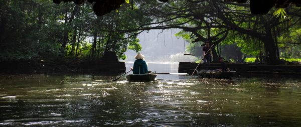 Ninbinh, vietnam, asian river Wallpaper 2560x1080