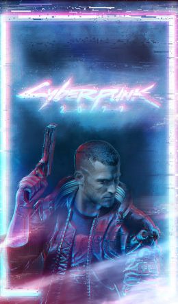 Cyberpunk 2077, neon Wallpaper 600x1024