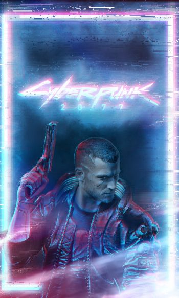 Cyberpunk 2077, neon Wallpaper 1200x2000