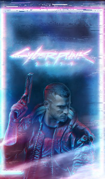 Cyberpunk 2077, neon Wallpaper 600x1024