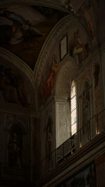 Обои 1080x1920 Сикстинская капелла, Ватикан