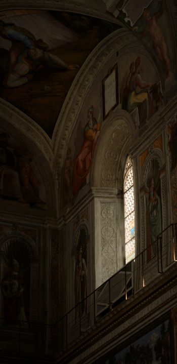 Обои 1080x2220 Сикстинская капелла, Ватикан