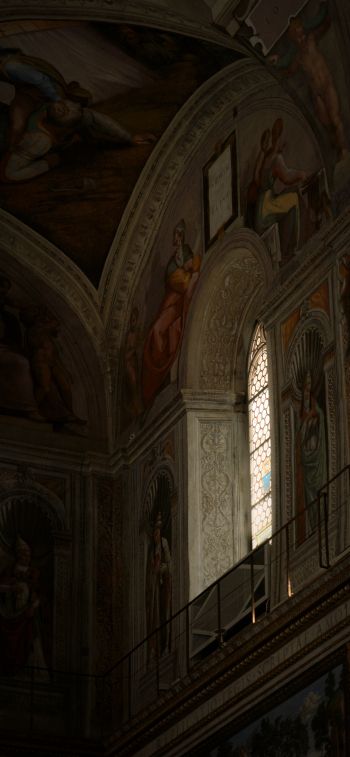 Обои 1125x2436 Сикстинская капелла, Ватикан