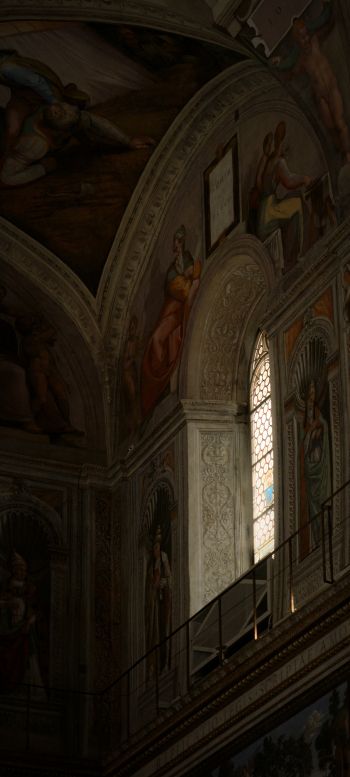 Обои 720x1600 Сикстинская капелла, Ватикан