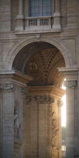 Обои 720x1440 площадь Святого Петра, Ватикан
