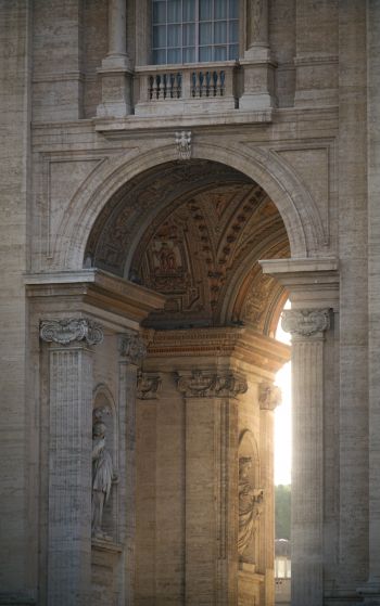 Обои 1752x2800 площадь Святого Петра, Ватикан