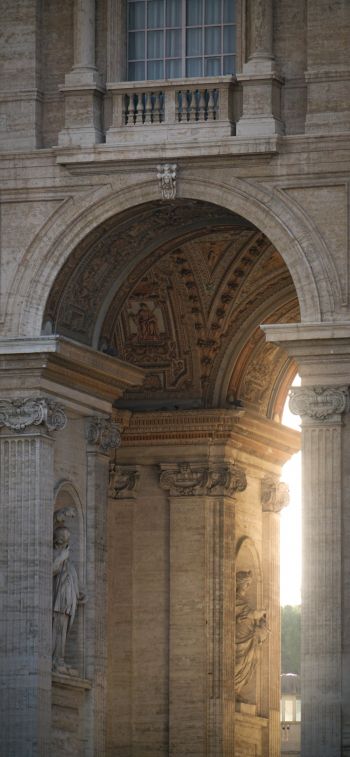 Обои 828x1792 площадь Святого Петра, Ватикан