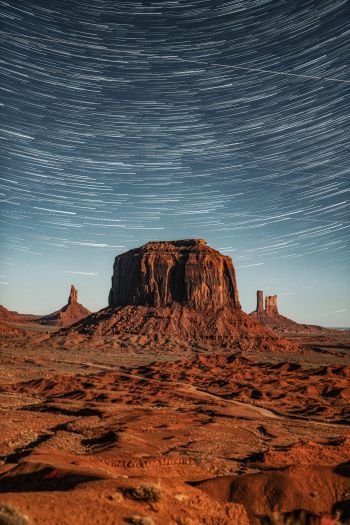 Обои 640x960 Долина монументов, Аризона, США