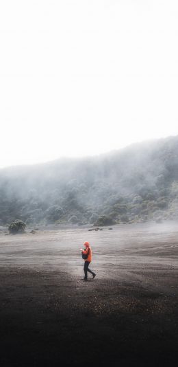 Costa Rica, fog Wallpaper 1080x2220