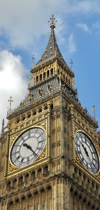 Обои 1080x2280 Лондон, Соединенное Королевство, часы