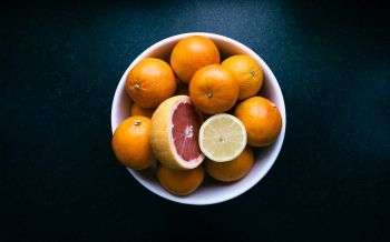 fruit plate, tangerines Wallpaper 2560x1600