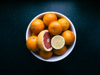 fruit plate, tangerines Wallpaper 1024x768