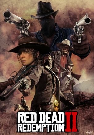 Обои 1382x1981 Red Dead Redemption 2, дикий запад