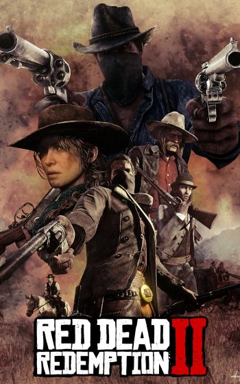 Red Dead Redemption 2, wild west Wallpaper 1200x1920