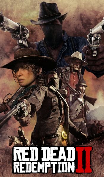 Red Dead Redemption 2, wild west Wallpaper 600x1024