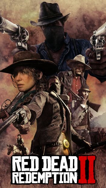 Red Dead Redemption 2, wild west Wallpaper 640x1136