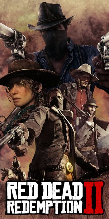 Red Dead Redemption 2, wild west Wallpaper 720x1440