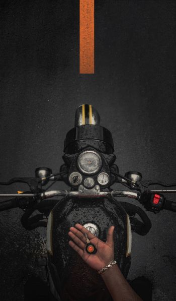 Обои 600x1024 Файзабад, Уттар-Прадеш, Индия, мотоцикл