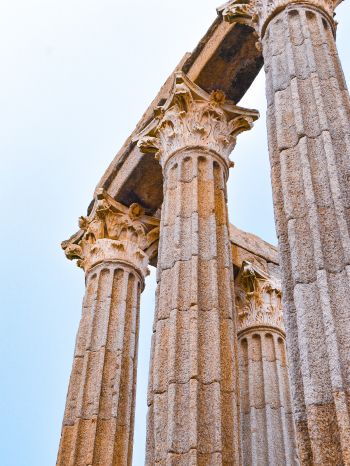 arch, columns, history Wallpaper 1620x2160