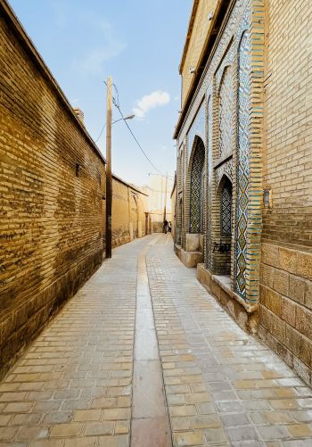 Обои 1668x2388 Шираз, провинция Фарс, Иран, старая улочка