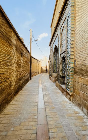 Обои 1752x2800 Шираз, провинция Фарс, Иран, старая улочка