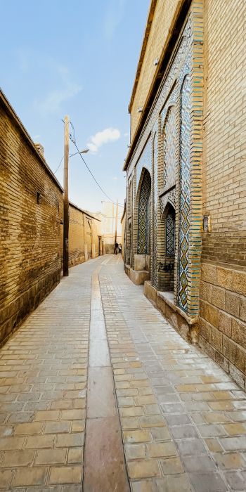 Shiraz, province of Fars, Iran, old street Wallpaper 720x1440