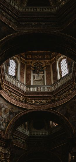 film photography, frescoes, dome Wallpaper 1080x2280