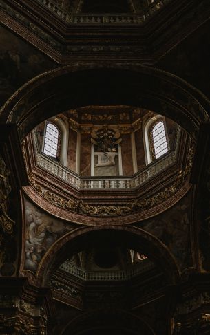 film photography, frescoes, dome Wallpaper 1752x2800