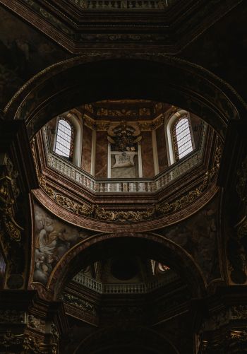 film photography, frescoes, dome Wallpaper 1668x2388