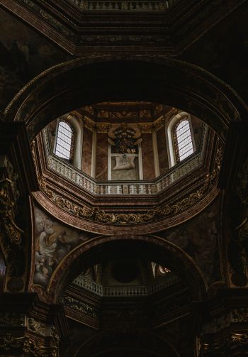 film photography, frescoes, dome Wallpaper 1640x2360